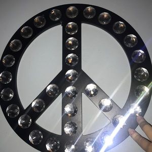 Peace sign wall decor